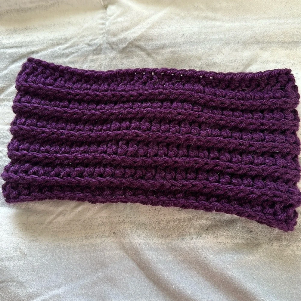 Crochet Twist Ribbed Headband ear warmer, Holiday gift
